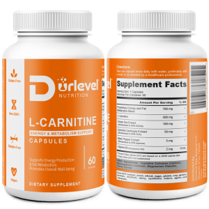 L-Carnitine Energy & Metabolism Support Dietary Supplement