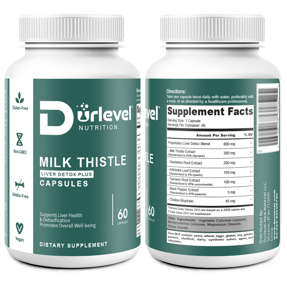 Milk Thistle Liver Detox Plus Dietary Supplement