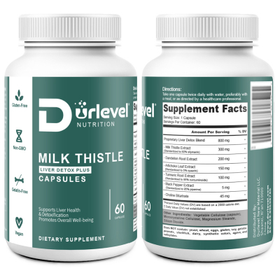 Milk Thistle Liver Detox Plus Dietary Supplement